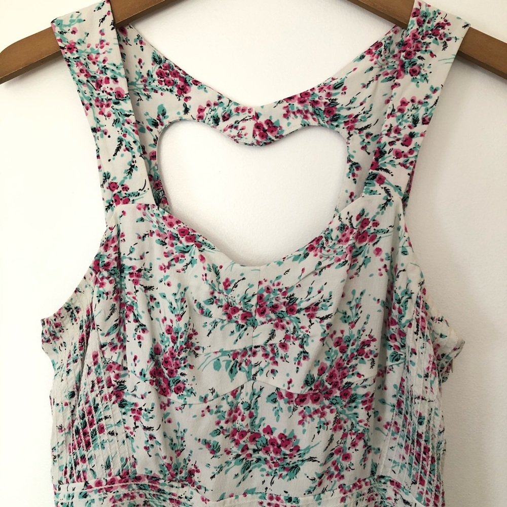 LC Lauren Conrad Floral Print Heart Cutout Dress - Picture 4 of 11